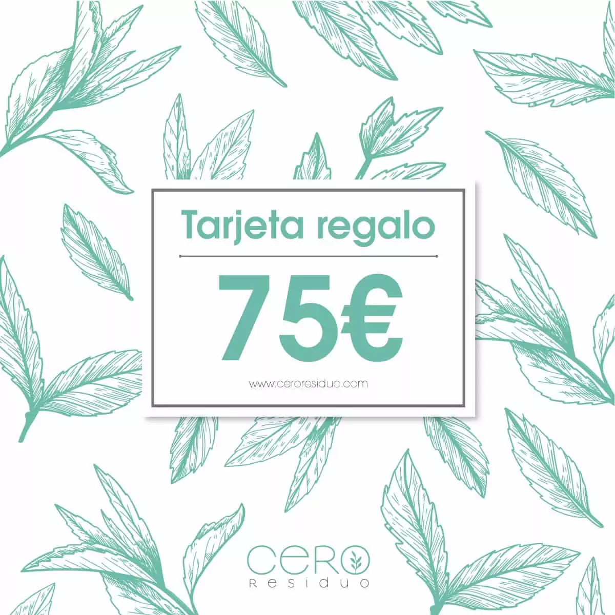 Tarjeta Regalo Cero Residuo valor 75€