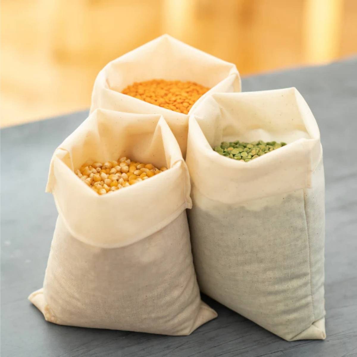 bolsa de tela impermeable reutilizable uso del producto