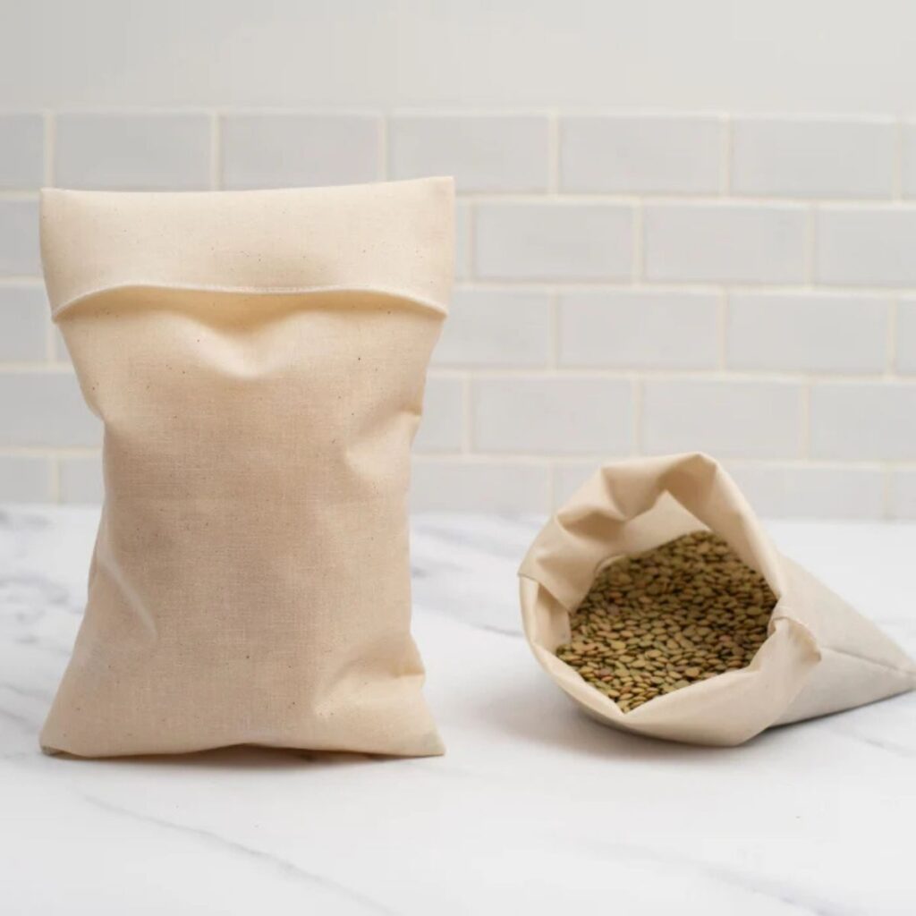 bolsa de tela impermeable reutilizable uso del producto